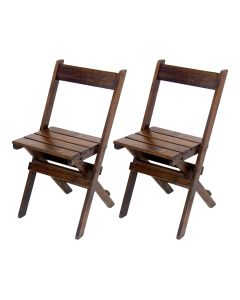 2 Cadeiras Dobraveis para Restaurantes e Bares Pizzarias Liso / Mel