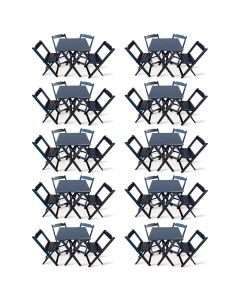 kitde10conjuntosdemesadobravel60x60com4c