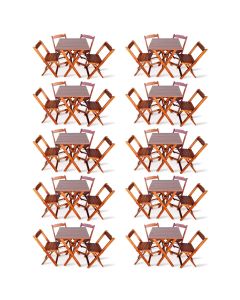 kitde10conjuntosdemesadobravel70x70com4c