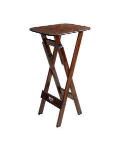 Mesa Bistrô 54x44cm Dobrável Madeira Bares Restaurantes Imbuia / Liso